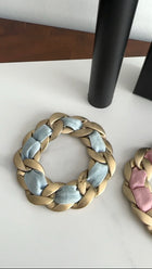 Chanel 09C Blue and Gold Chain Bracelet