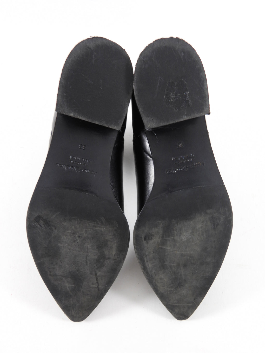 Acne Studios Black Leather Pointed Jensen Boots - 36