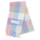 Acne Studios Mohair Check Fringe Scarf