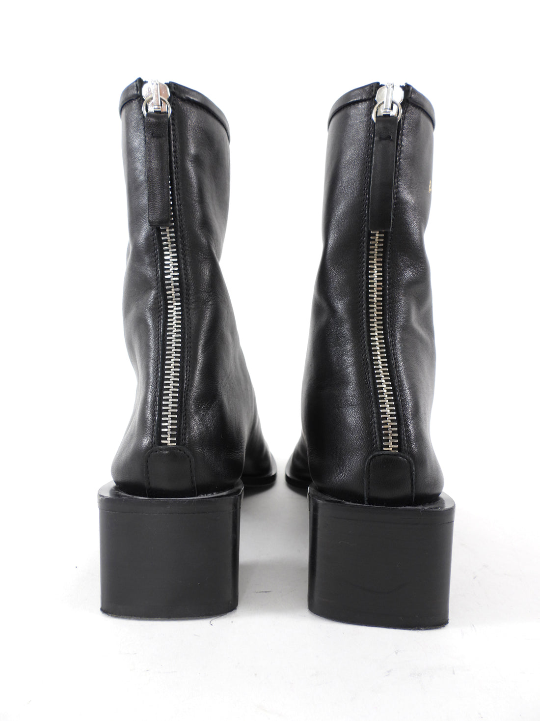 Acne Studios Black Leather Soft Bertine Ankle Boots - 37