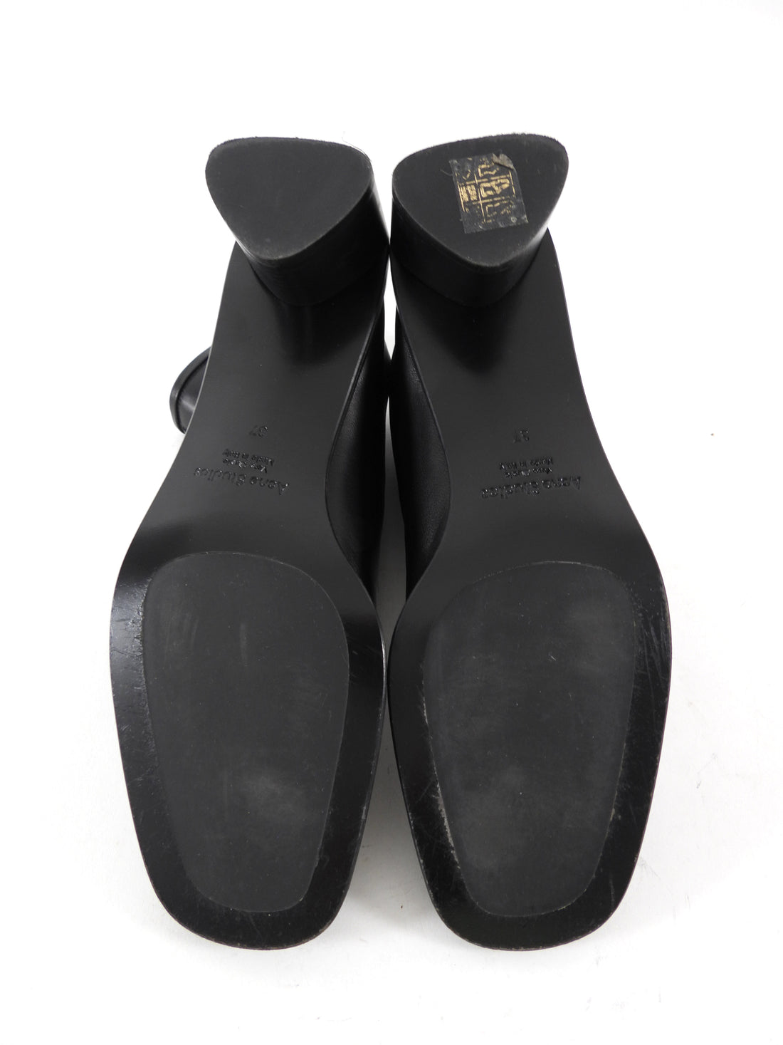 Acne Studios Black Leather Soft Bertine Ankle Boots - 37