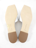 Aeyde Silver Flat Leather Sandals - 37