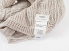 Agnona Beige Cable Knit Plaits Cashmere Long Scarf