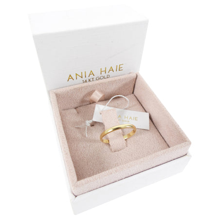 Ania Haie 14kt Gold Stargazer Band Ring - 6