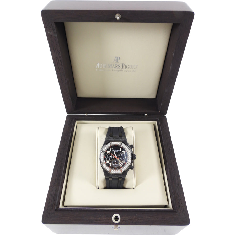 Audemars Piguet Royal Oak Offshore Chronograph Ladies Diamond Carbon Watch