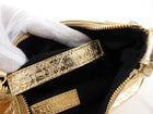 Balenciaga Cagole Gold Metallic Leather Giant Studs Strass Crystal Bag