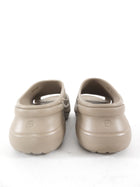 Balenciaga x Crocs Taupe Rubber Platform Pool Slides - 37