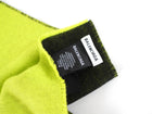 Balenciaga Black and Lime Green Logo Wool Shawl Scarf