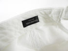 Balenciaga White Distress Notch Nut Baseball Cap Hat
