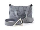 Bottega Veneta Grey Leather Woven Cassette Bag