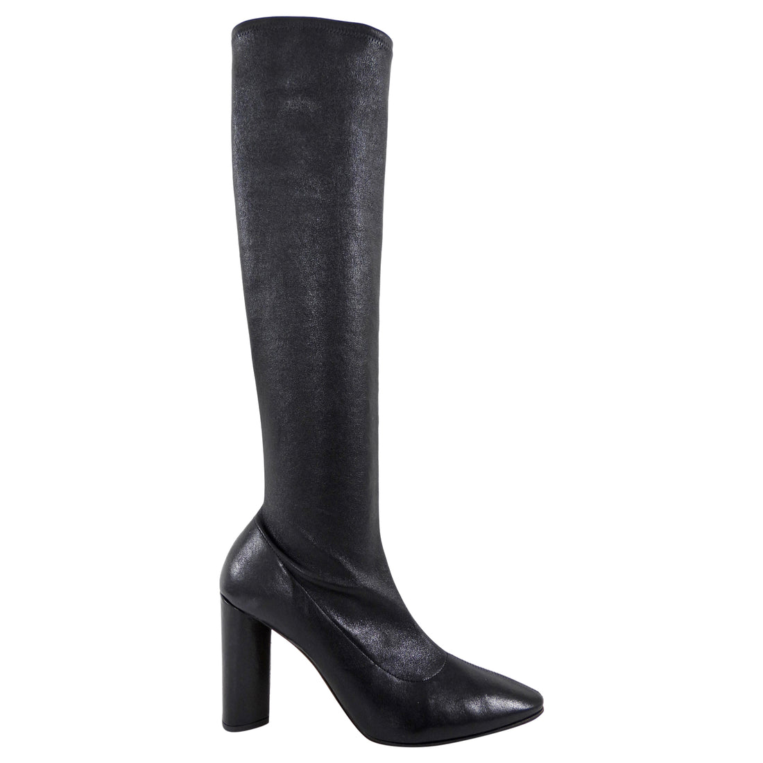 Bottega Veneta Black Nappa Stretch Leather Tall Boots - 38