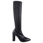 Bottega Veneta Black Nappa Stretch Leather Tall Boots - 38