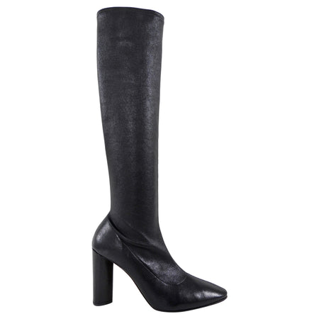 Bottega Veneta Black Nappa Stretch Leather Tall Boots - 38