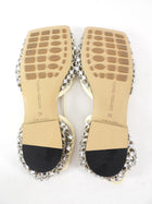 Bottega Veneta Ivory Crystal Embellished Ballet Flats - 37