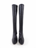 Bottega Veneta Black Nappa Stretch Leather Tall Boots - 38