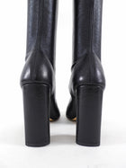 Bottega Veneta Black Nappa Stretch Leather Tall Boots - 38