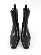 Brunello Cucinelli Black Leather Chelsea Boots with Monili Heel - 36.5 / USA 7