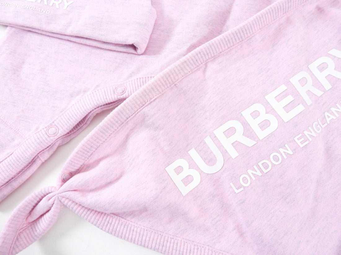 Burberry Baby Kit 4pcs Pink with White Zip Pouch