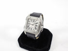 Cartier Santos 100 Stainless Steel Alligator Band Automatic Watch 2878