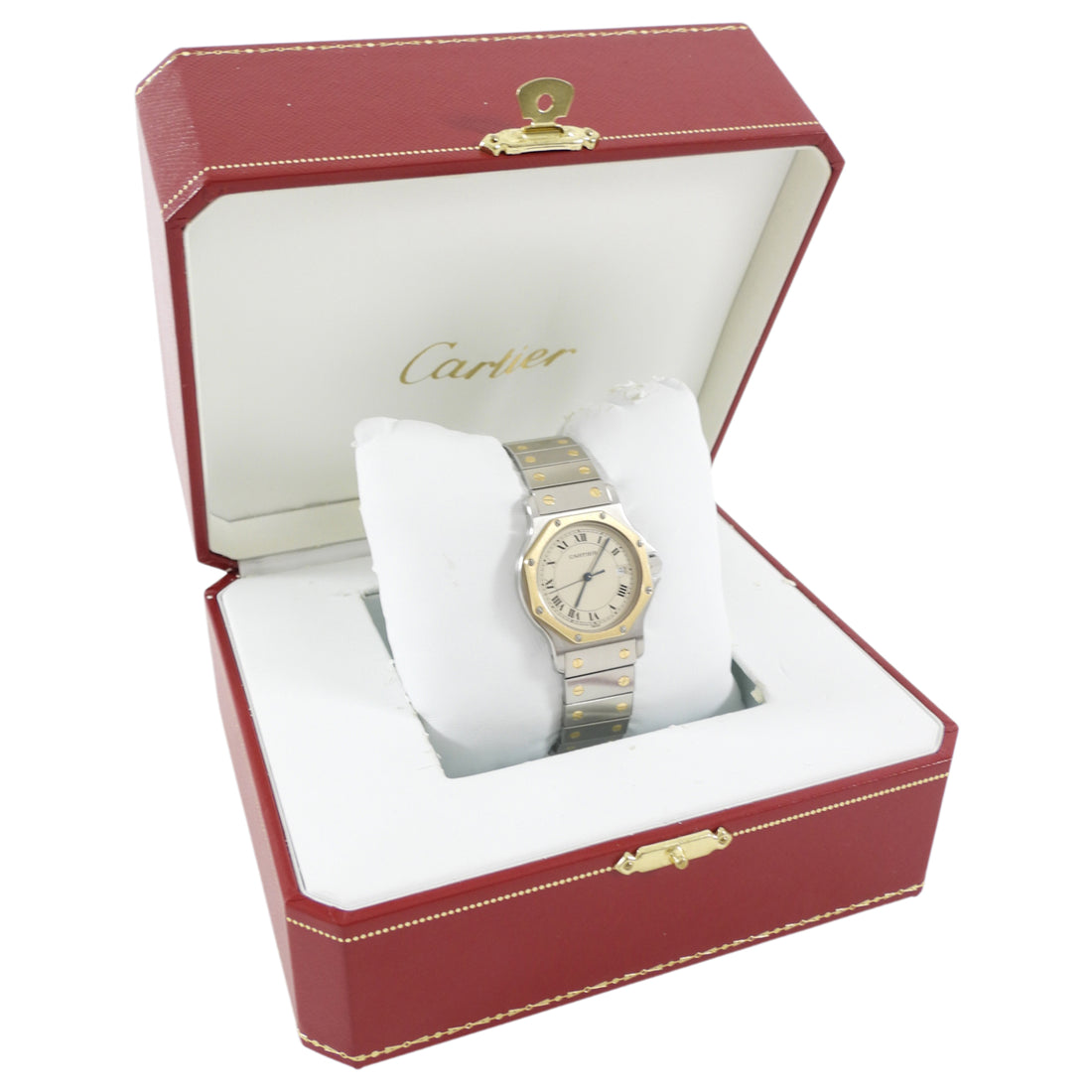 Cartier Santos Vintage Must de Cartier Octagon Stainless 18k Gold Watch