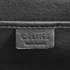 Celine Tricolour Burgundy Black Taupe Leather Nano Luggage Tote Bag
