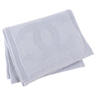 Chanel Light Blue Wool CC Large Muffler Scarf