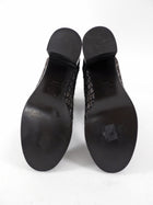 Chanel Brown Tweed Block-Heel Boots - 38.5