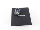 Chanel 17S Blue and Silver Resin Space Cat Brooch / Pin