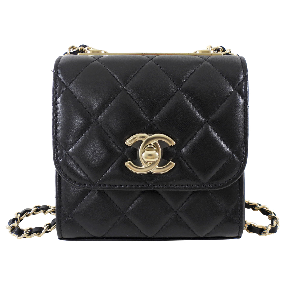 Chanel Black Quilted Mini Trendy CC Crossbody Flap Bag