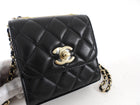 Chanel Black Quilted Mini Trendy CC Crossbody Flap Bag