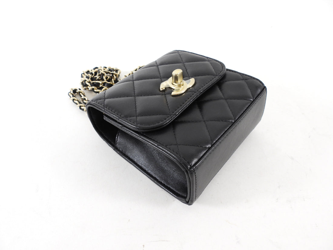 Chanel Black Quilted Mini Trendy CC Crossbody Flap Bag