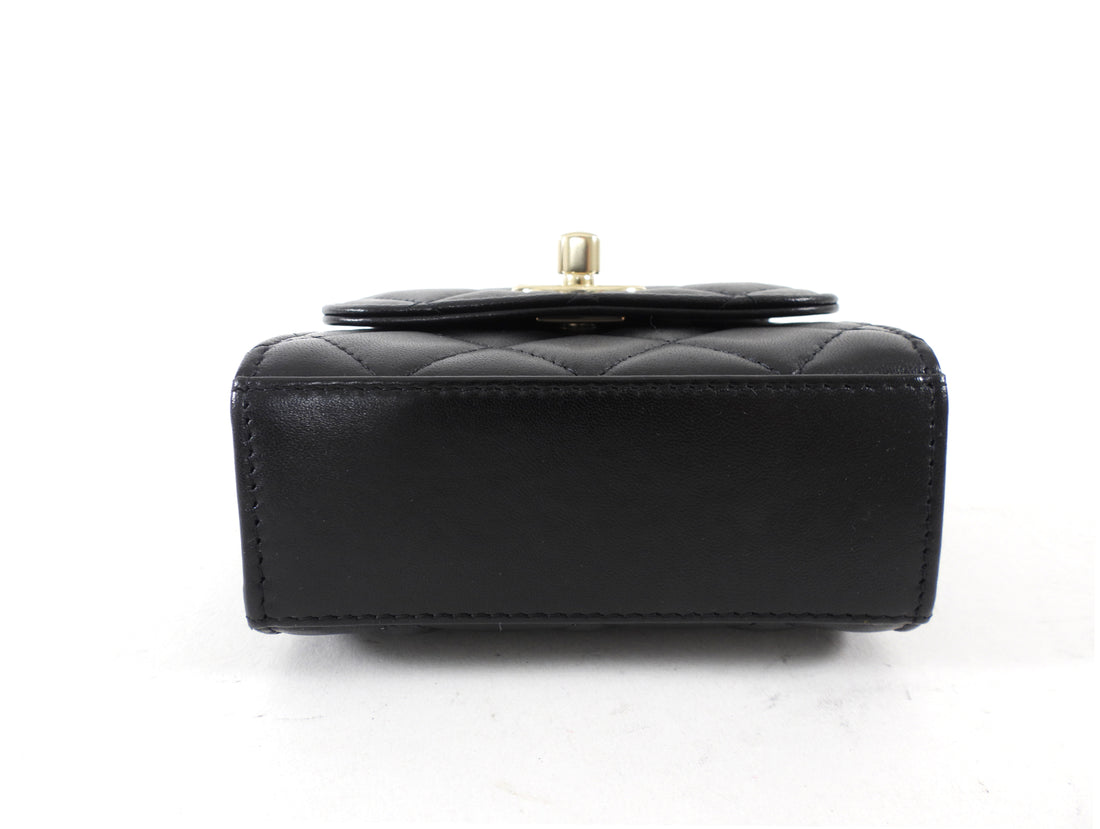 Chanel Black Quilted Mini Trendy CC Crossbody Flap Bag