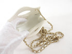 Chanel White Quilted Leather Nano Kelly Shopping Crossbody Chain Bag