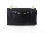 Chanel Vintage Black and Ivory Two Tone Perforated Leather Flap Bag