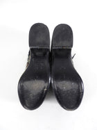 Chanel 2015 Black Multi Tweed Platform Shoes - 36.5