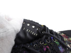 Chanel 2015 Black Multi Tweed Platform Shoes - 36.5