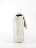 Chanel Vintage 2004 White Wild Stitch Top Handle Flap Bag