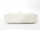 Chanel Vintage 2004 White Wild Stitch Top Handle Flap Bag