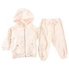 Chloe Baby Light Peach Track Suit / Zip up Hoodie 2pcs - 12M