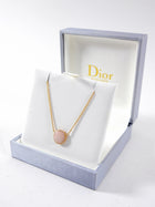 Christian Dior 18k Rose Gold Rose Des Vents Diamond Necklace