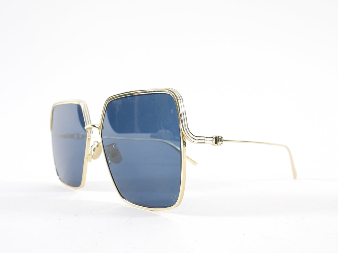 Christian Dior 30Montagne Gold Frame Square Sunglasses