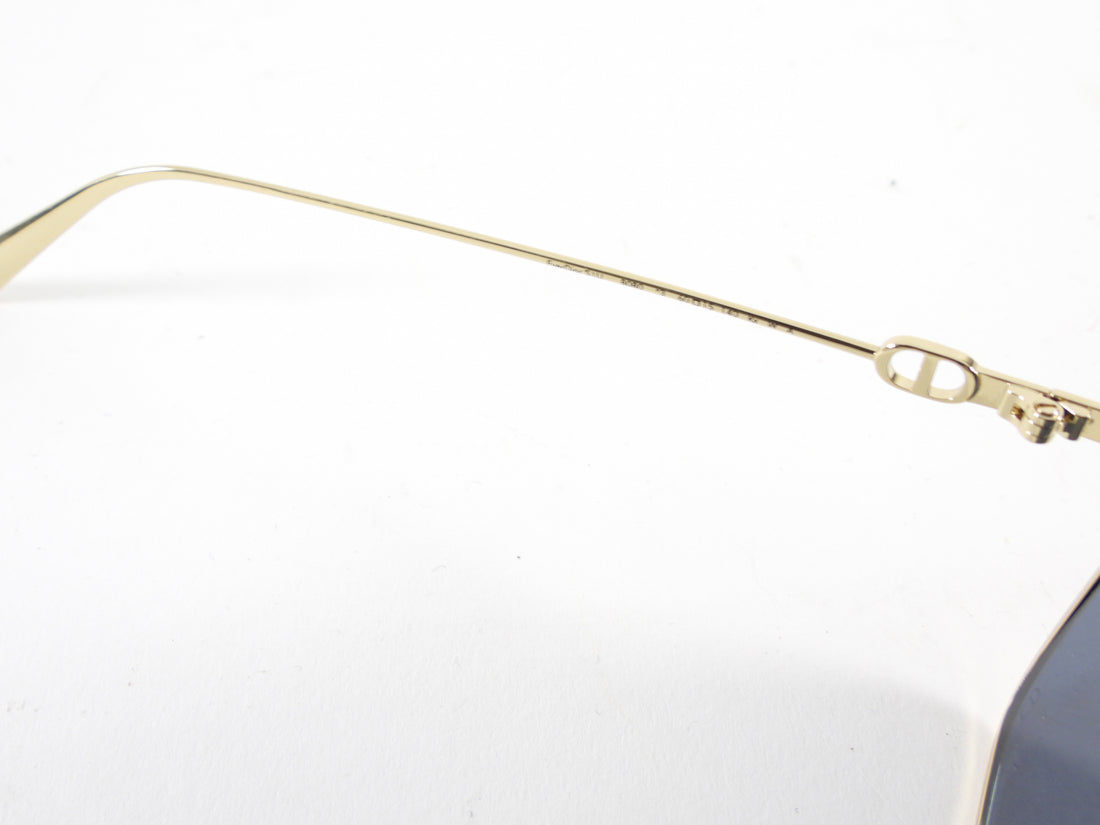 Christian Dior 30Montagne Gold Frame Square Sunglasses