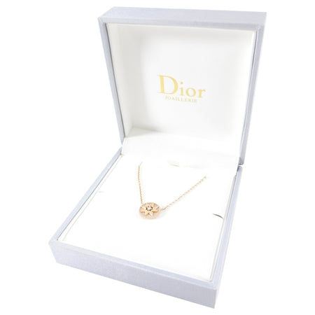 Christian Dior 18k Rose Gold Rose Des Vents Diamond Necklace