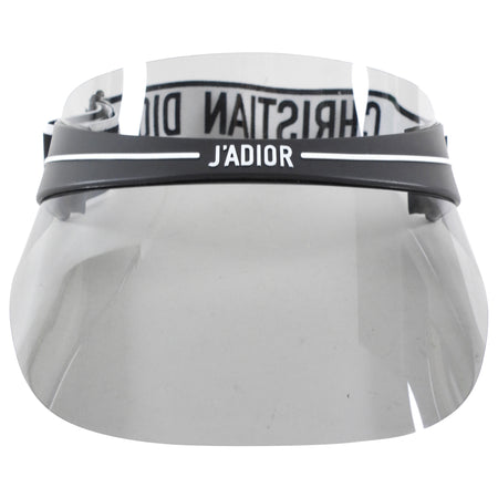Dior J'Adior Club1 Black Logo Band Acrylic Visor