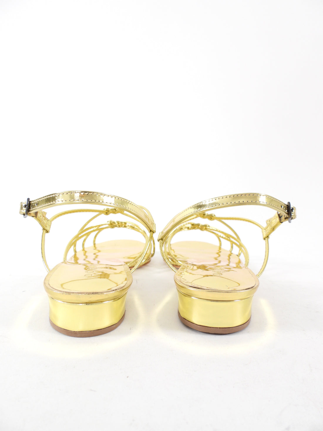 Doen Gold Metallic Corsican Knot Sandals - 37