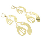 Ellery Gold Metal Organic Extra Large Chain Drop Earrings