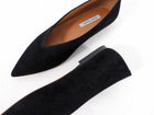 Emme Parsons Flat Black Suede Ballet Shoes - 37