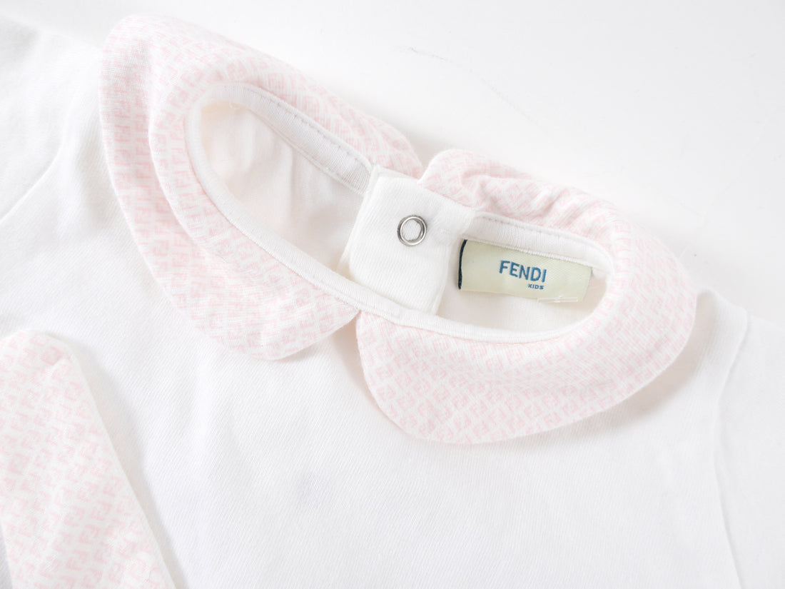 Fendi Pink and White 3pcs Baby Kit - Newborn