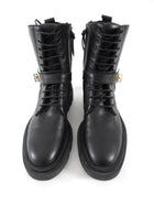 Givenchy Black Leather 4G Eden Combat Boot - 38