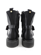 Givenchy Black Leather 4G Eden Combat Boot - 38